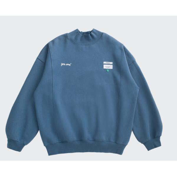 Фуфайка шеи женщин o вышивки рукава ватки зимы Streetwear слишком большая длинная