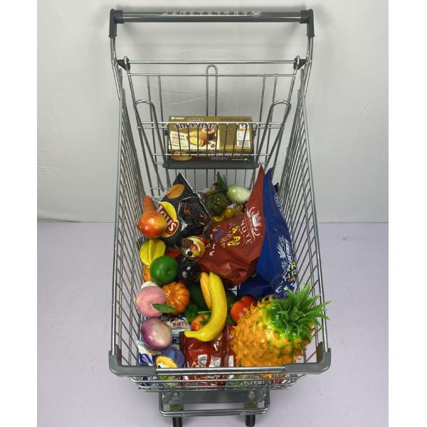 Австралийский тип тележка вагонетки бакалеи вагонетки 125L покупок супермаркета с колесами PU