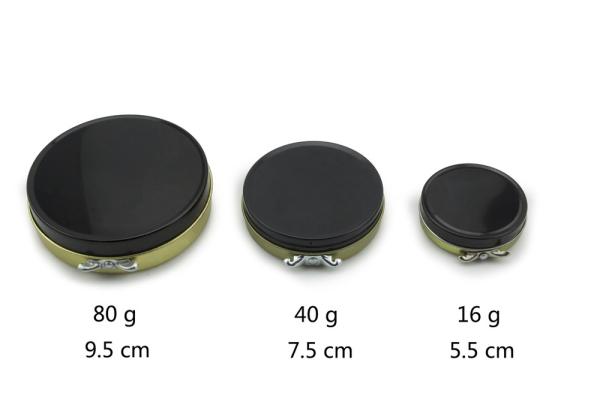 Round Metal Storage Containers Shoe Polish Tin With Different Versions