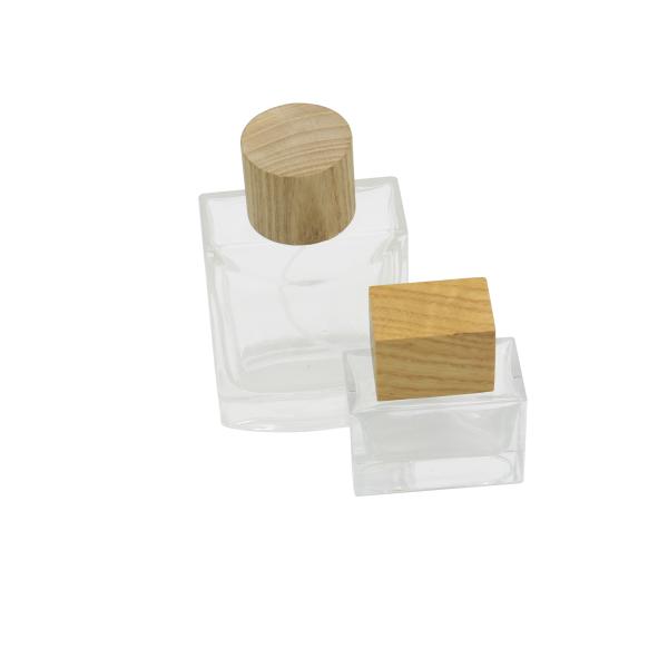 1 pulgada tapa de madera natural perfume tapa de madera tamaño personalizado tapa de madera natural