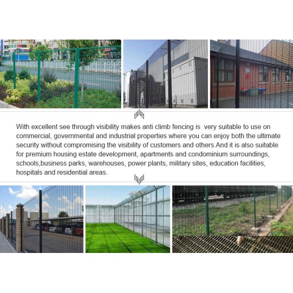 Гальванизированная безопасность 358 ограждая похищение четкого представления анти- сварила панели ячеистой сети