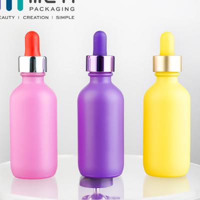 SGS Glass Round Dropper Bottles 1000pcs Hot Stamping For Professionals