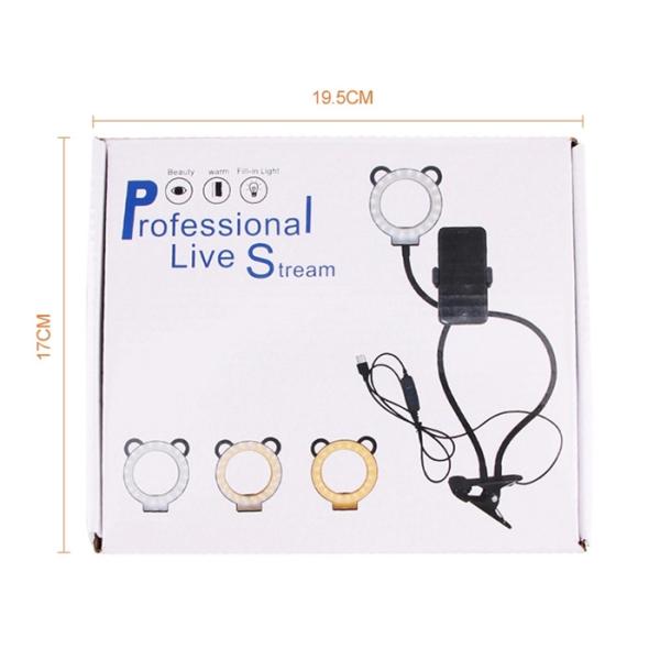 Свет кольца телефона дистанционного управления 6500K 10cm гибкий Selfie