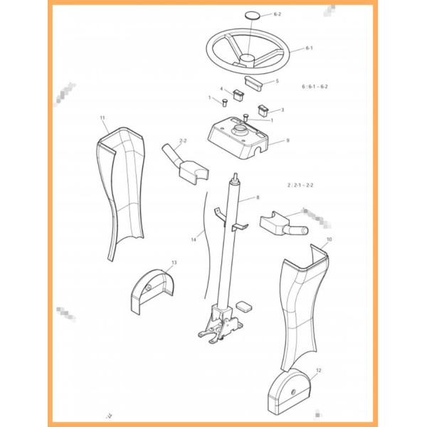 530-00318 части запасных частей экскаватора проводки SL140W-V SL210W-V рулевой колонки