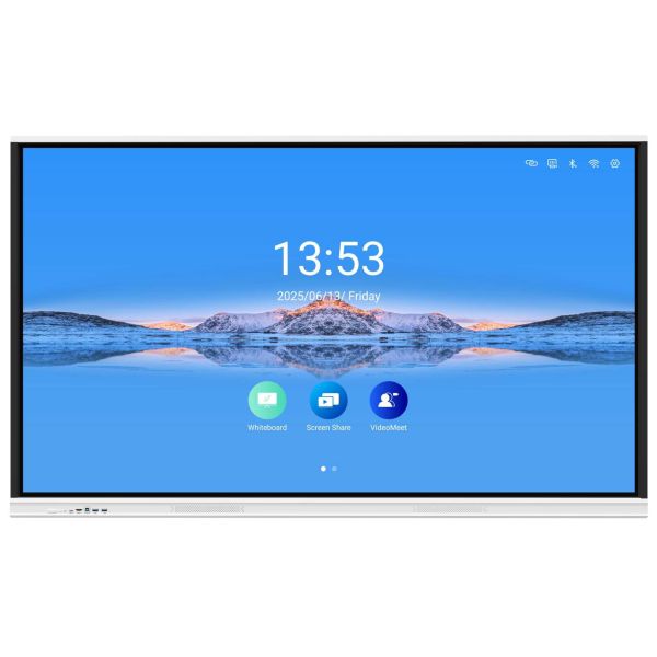 86 inch Interactive Whiteboard with 4K UHD Display and 20/40 Touch Points for Collaborative Learning