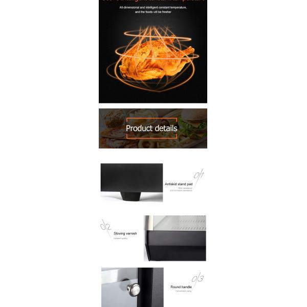 Temperature-Regulated 2 Layers Electric Food Warmer Display for Commercial Kitchens