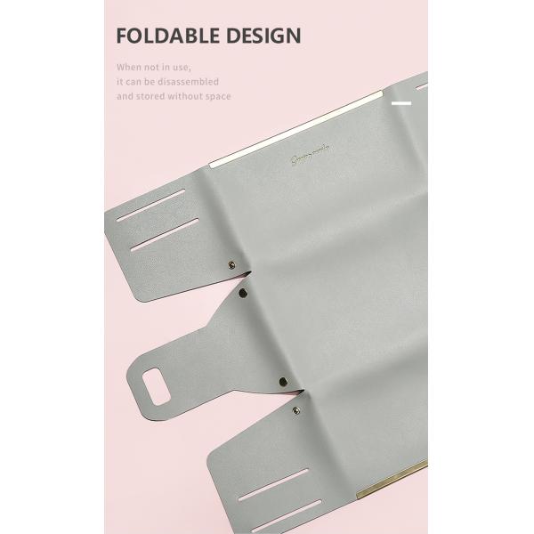 Удобные магазины складная одежда кожаная корзина для хранения Коробка для организации стола с ручкой