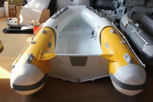 Front Locker Aluminum Rib Boat double layer flat bottom  4 Person Inflatable Boat PVC tube