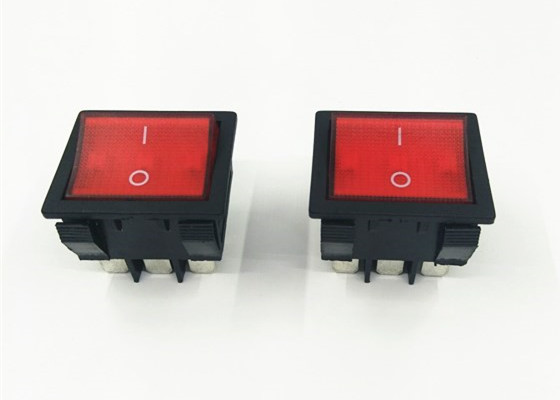 KCD 9 Colored Rocker Switches 31 MM * 36 MM High Current 6 Pins 9 Pins