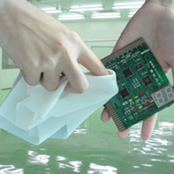 Essuie-glace jetable non pelucheux de CleanRoom de Spunlace Microfiber