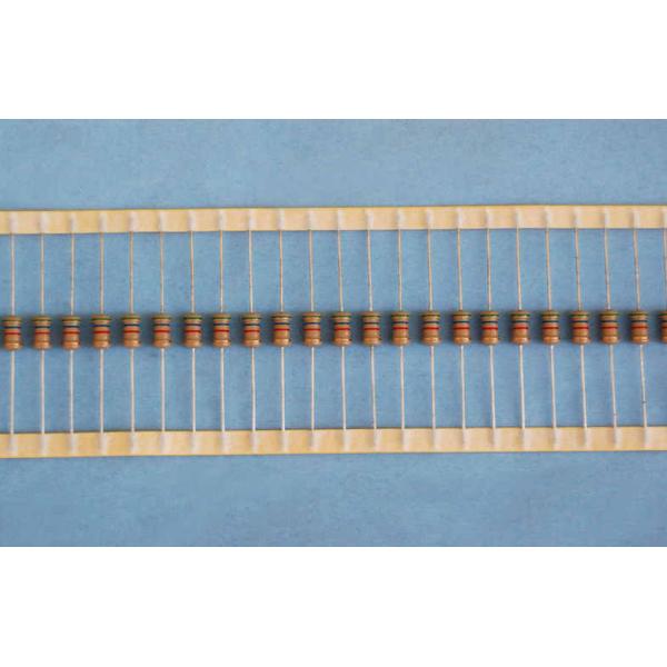 パッキングの録音を用いる小型 2.2K オーム 1/2W カーボン フィルム抵抗器 E24 5%