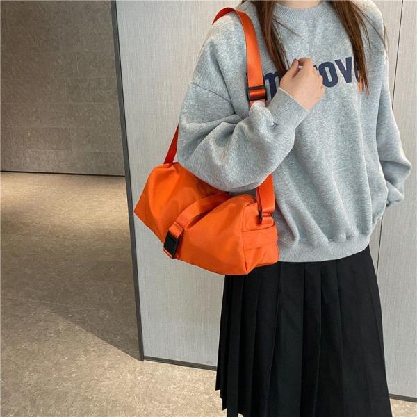 Sports Gym Bag Waterproof Toast Bag Large Capacity Casual Red Oxford Cloth Single Shoulder Messenger Duffel Bag Travel