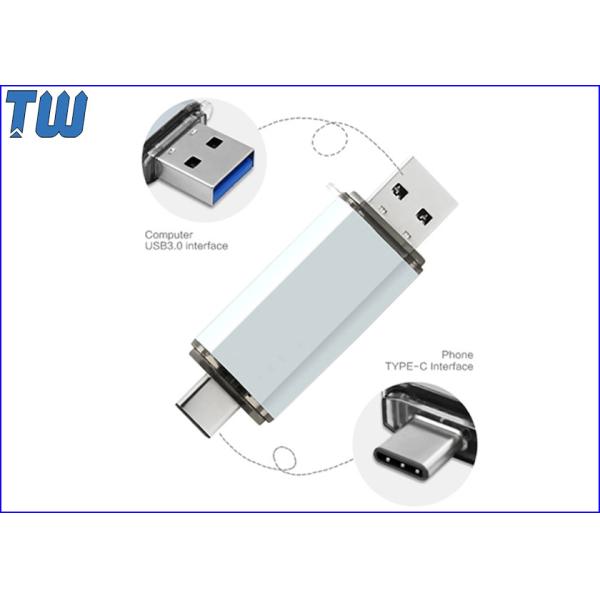 Metal 128GB Pendrive Disk OTG USB 3.1 USB-C USB 3.0 Interface