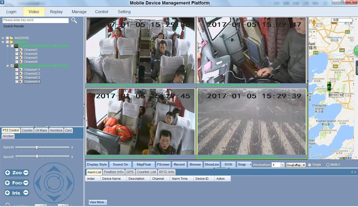 Люди школьного автобуса противопоставляют контролировать камер ККТВ мобильный ДВР 4