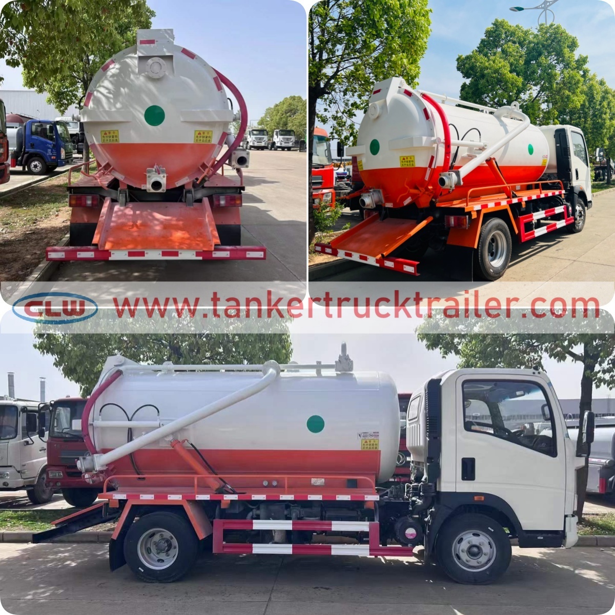 HOWO 4x2 5CBM Septic Tank Vacuum Sewer Truck