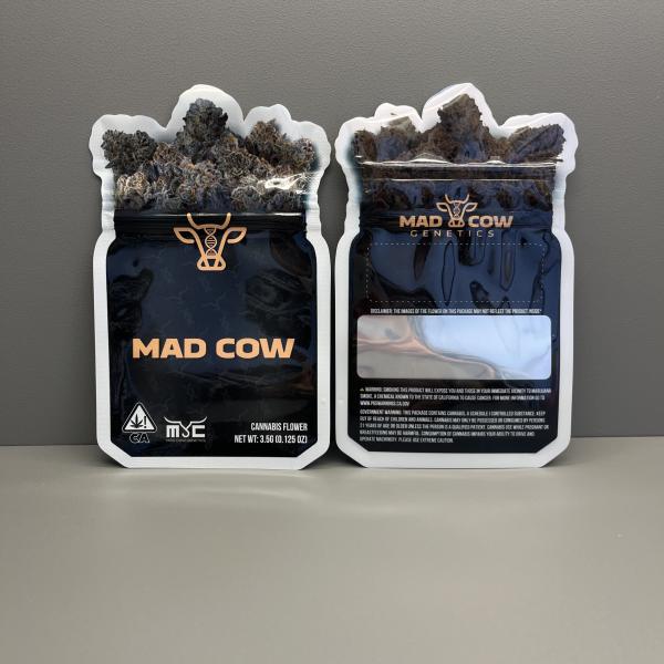 Les weed fleurissent les sacs de empaquetage zip-lock ont formé le sac découpé