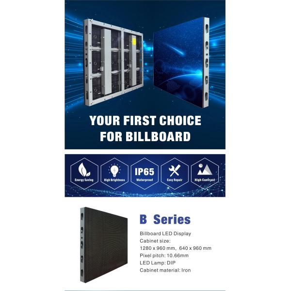 Outdoor P10mm energy saving digital LED billboard waterproof high brightness LED outdoor display screen
