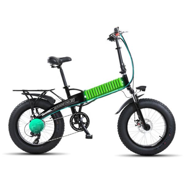 350W Folding Electric Bikes For Adults , 20 4.0 Foldable Fat Tire Bike 28MPH