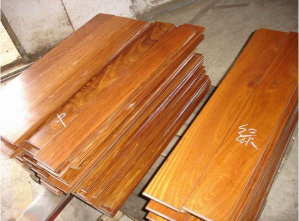 solid prefinished golden teak wood flooring