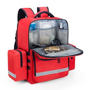 Emergency Medical Backpack 50L Responder Trauma Bag For EMT, Home Care Professional First Aid Kits Storage Medical Bag