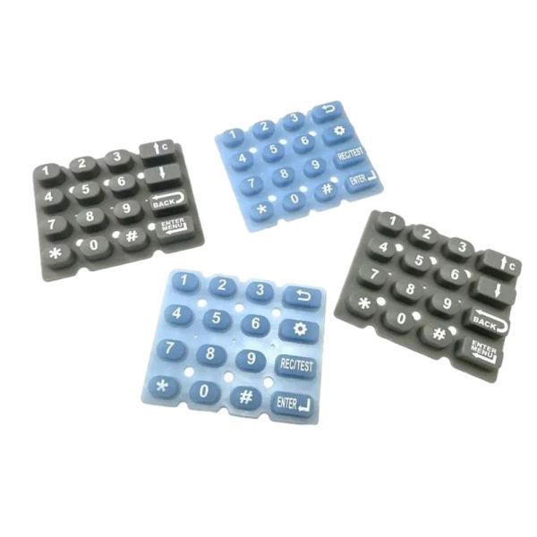 Silicone Rubber Keyboard Screen Printing Custom Size Silicone Rubber Keyboard Mold Forming