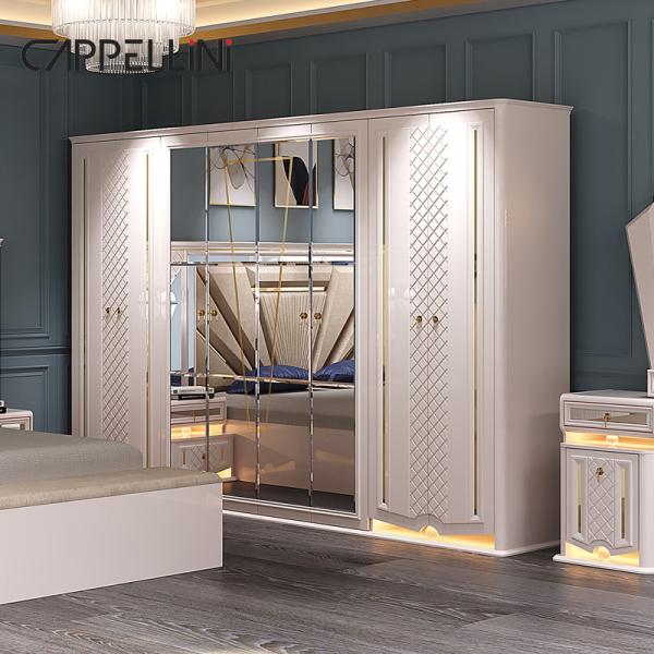 Modern Design Wood Frame Double King Size Luxury Bed Set Home Classic Luxury Wooden Mdf Full Bedroom Sets Furniture