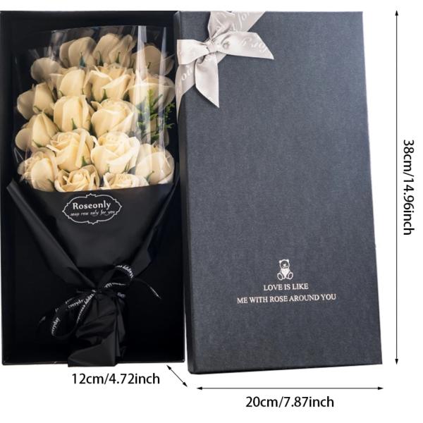 Customized Color Packing Box Paper Gift for Valentine's Day Exquisite Flower Packaging