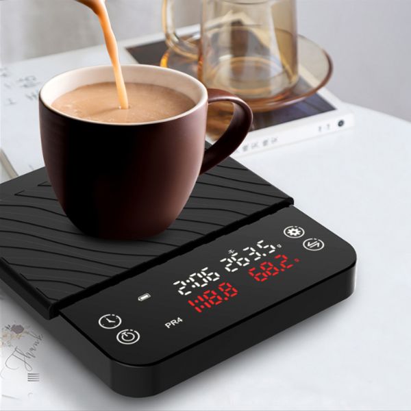 High Accuracy Coffee Scale with Digital Display and USB Charging for Precise Kitchen Measurements