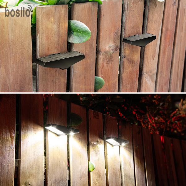 Modern and Lightweight Solar Wall Light 0.25kg Color Temperature 6000K White Light or 3000K Warm Light