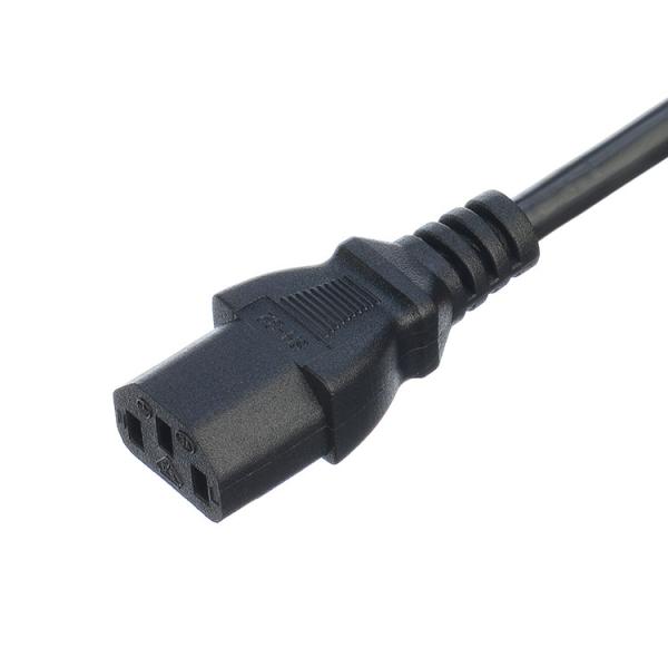 Network SDK UK BS Standard C5 C19 Connector 3 Pin Line Lead Strip Wire Power Cord 3 Prong Ac Cord Supply IEC Cable Black