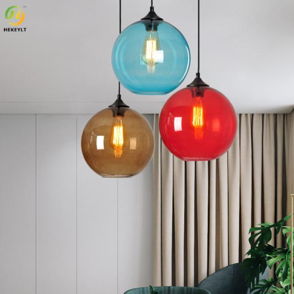 40W E26 Glass Nordic Pendant Light  For Hotel / Showroom / Bedroom