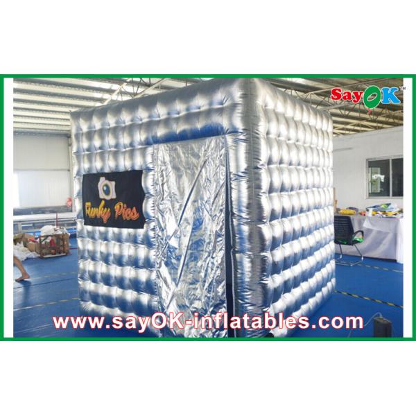 Ткань Оксфорда будочки фото мобильной будочки фото серебряная раздувная водоустойчивая со светом