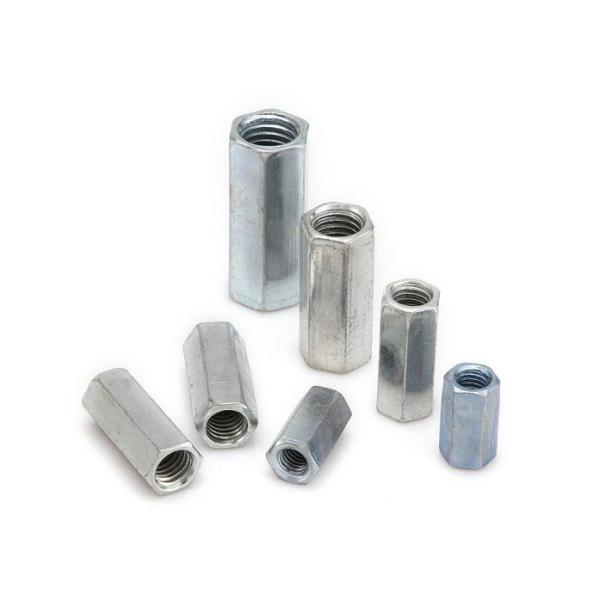 SS / CS Hex Lock Nut , Hex Coupling Nuts DIN ANSI / ASME Standard