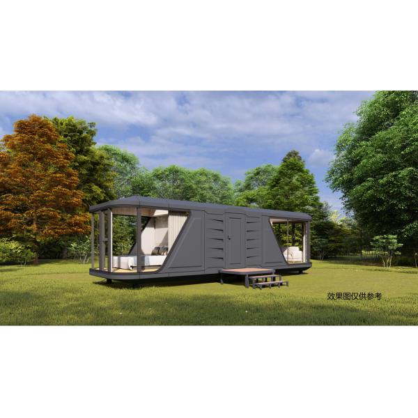 Modular Space Capsule House Accommodation with Solar Panels & Thermal Insulation