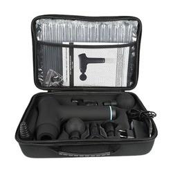 Full Body Handheld Muscle Massage Gun Black Deep Tissue Massager CE
