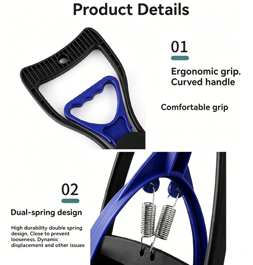 28 Inch Long Handle Heavy Duty ABS Frame Dog Poop Scooper