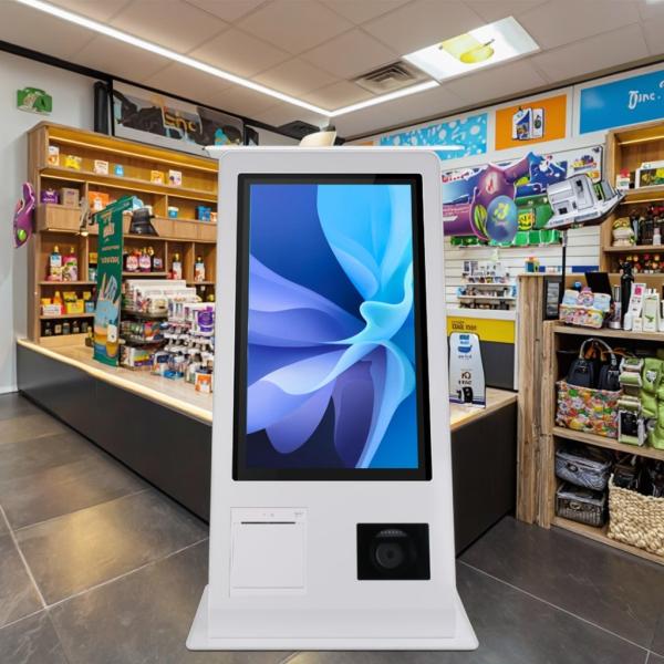 15.6 Self-Service POS Machine with Win 10 Operation System Touch Screen Scanner Printer NFC QR Code Reader