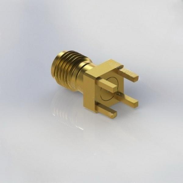1.85KHD Female Brass RF Straight Connector With 012 Pin Mixed Tech PCB 67GHz