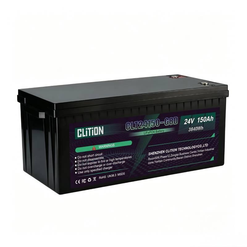 24V 150Ah Deep Cycle Lithium Iron Battery Pack LiFePo4 Solar Storage