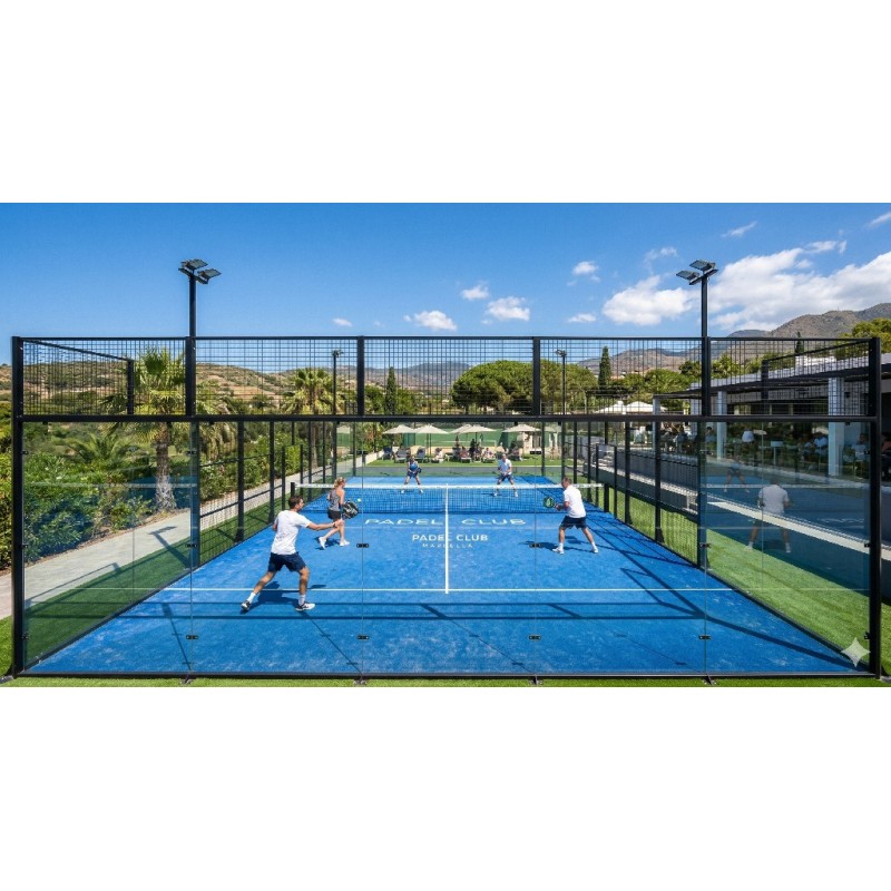 Sports Panoramic Padel Court Canchas De Padel Outdoor Paddle Tennis Court