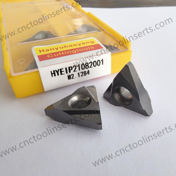 PVD-Coated HYB208 Whirling Insert HYEIP21082001 M2.1284 . Intended for Machining a Wide Range of Difficult-to-cut Materials, Excluding Superalloys