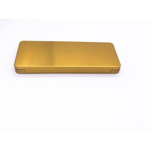 o retângulo de 188x78x18mm imprimiu a caixa personalizada da lata do presente do perfume com o espelho para o cosmético