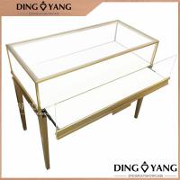 OEM Rectangular Vitrine de Jóias de Aço manchado