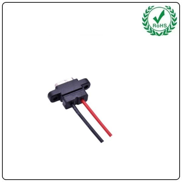 USB-20C-F-06F09L USB Type C Connector Screw Mount Panel Cutout