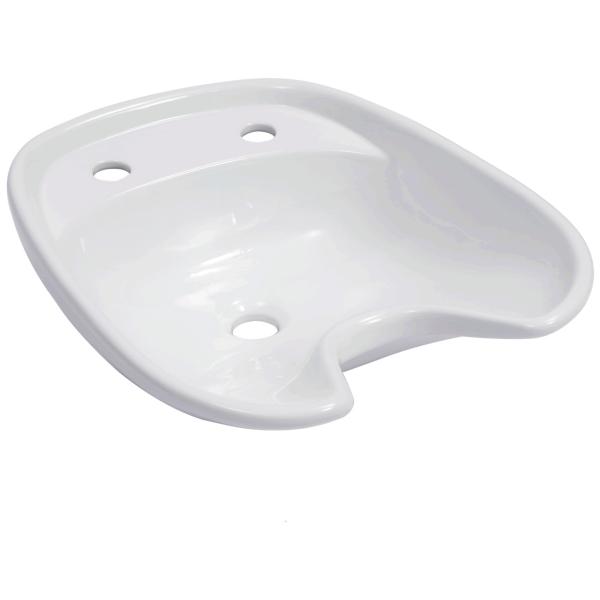 Ceramic Salon Equipment Parts Hair Salon Shampoo Bowls Smooth Surface