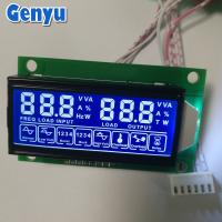 Écran LCD OEM à sept segments HTN Écran LCD bleu 5V avec carte de circuit imprimé