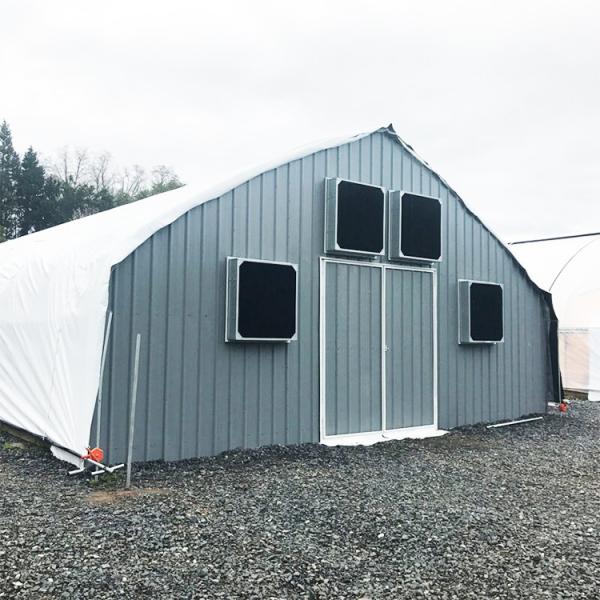 Portable Hot Dip Galvanized Steel Auto Light Dep Greenhouse For Herb