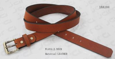 Gold Satin Buckle Womens Leather Belt Screw Part Decoration Available