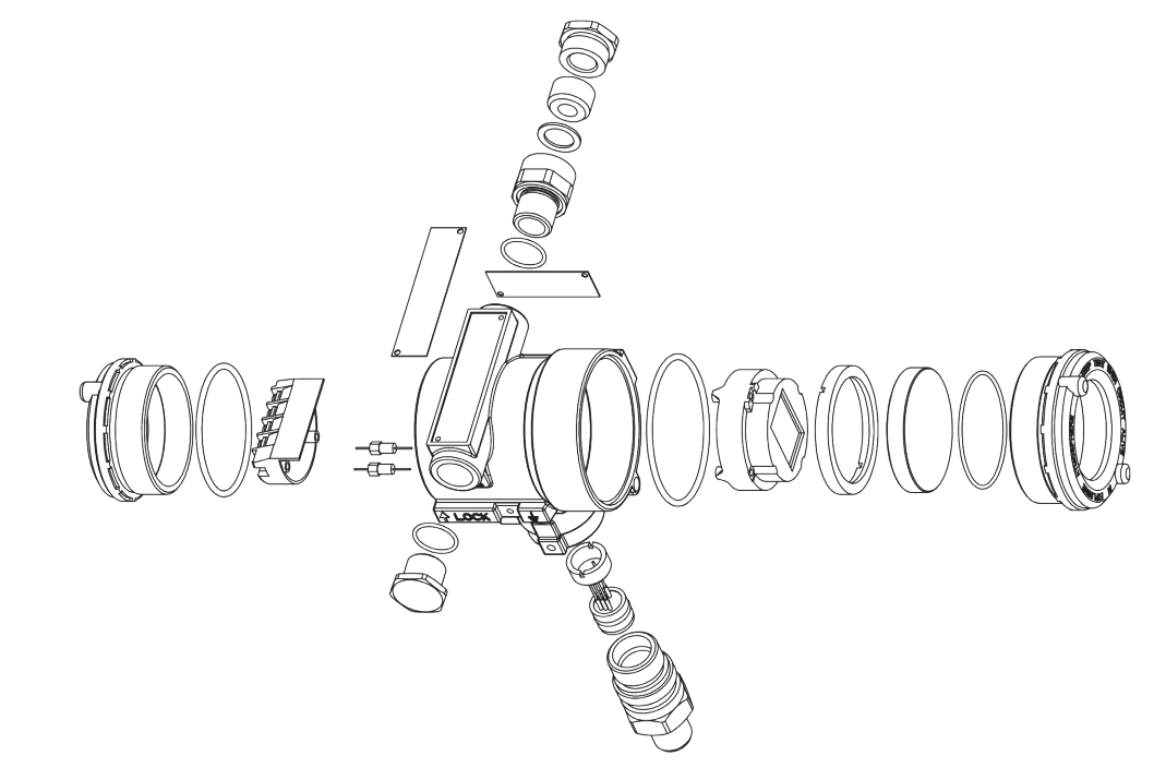 High Precision Pressure Transmitter 4 20mA 100:1 Turndown Ratio With HART RS485 Output
