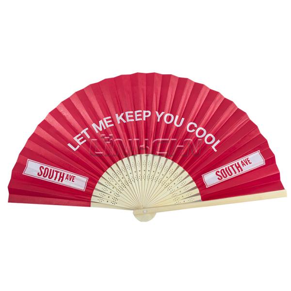 Custom Branded Portable Bamboo Folding Silk Dance Fan Promotional Custom Painted Logo Hand Fans for Chinese New Year Christmas